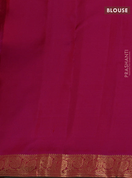 Purple & Pink Pure Kanchipuram Silk-Butta