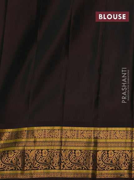 Pink & Green Gadwal Silk - Buttas