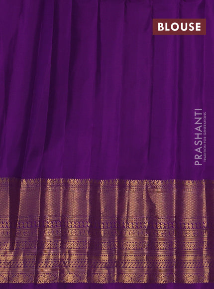 Teal Green & Magenta Pink Gadwal Silk - Checks