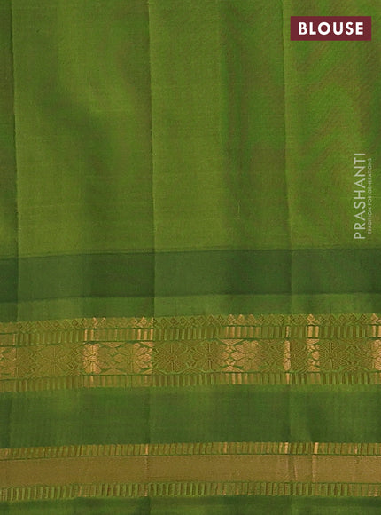 Pink & Green Gadwal Silk - Checks
