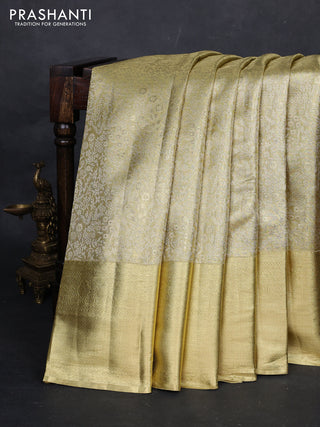Gold Pure Kanchipuram Tissue Silk Saree