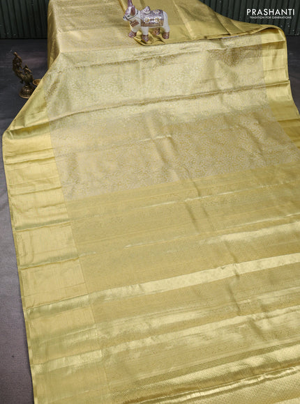 Gold Pure Kanchipuram Tissue Silk Saree