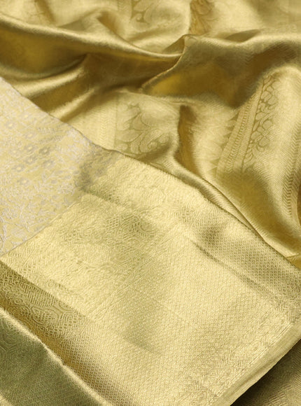 Gold Pure Kanchipuram Tissue Silk Saree
