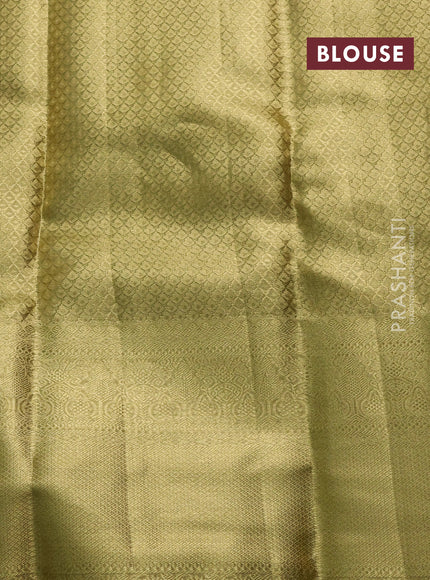 Gold Pure Kanchipuram Tissue Silk Saree
