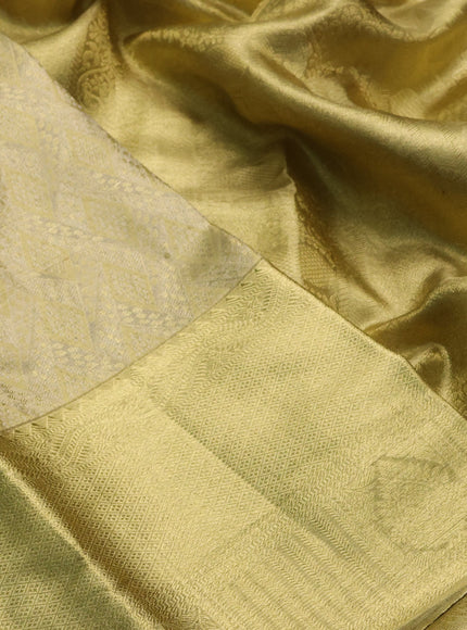 Gold Pure Kanchipuram Tissue Silk Saree
