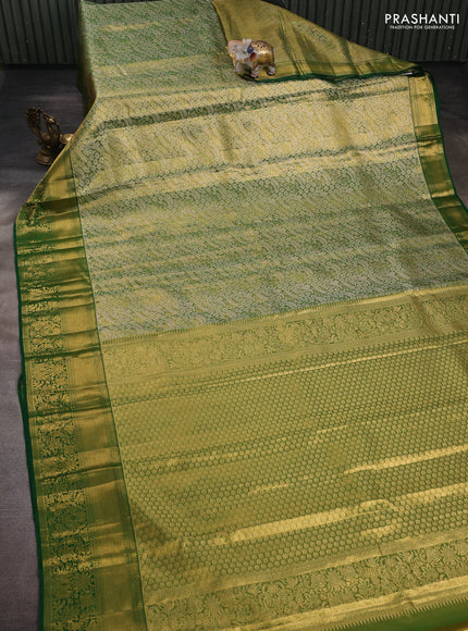 Green &  Pure Kanchipuram Tissue Silk Saree