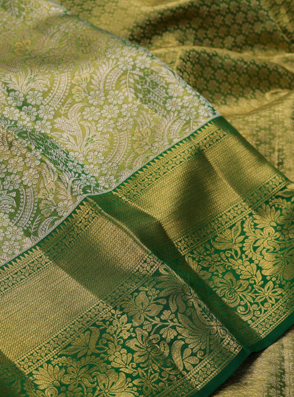 Green &  Pure Kanchipuram Tissue Silk Saree