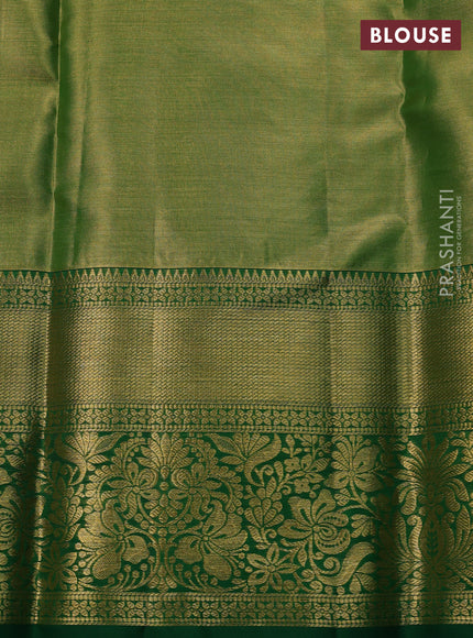 Green &  Pure Kanchipuram Tissue Silk Saree