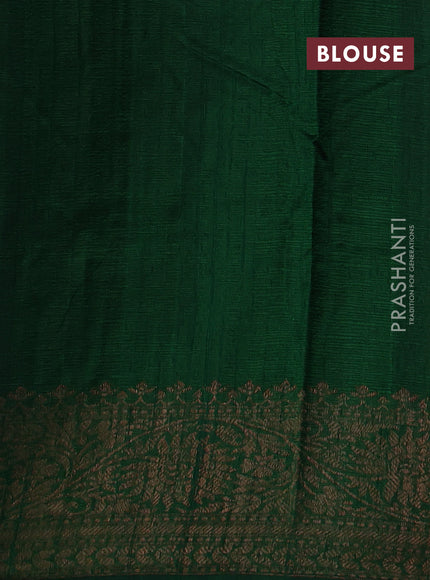 Purple & Pink Banarasi Raw Silk Saree - Buttas