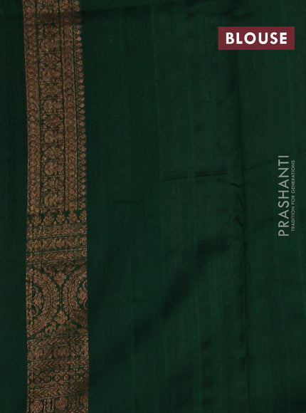 Pink & Purple Banarasi Raw Silk Saree - Buttas