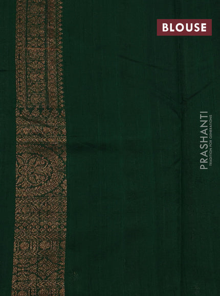 Pastel Green & Purple Banarasi Raw Silk Saree