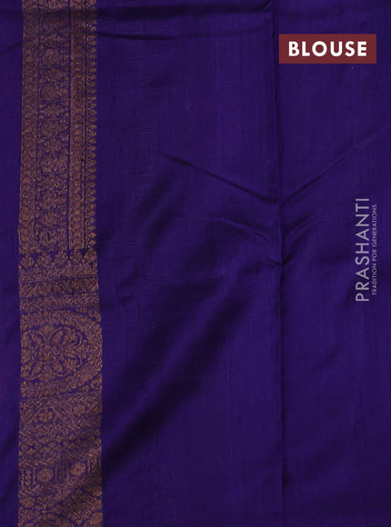 Rustic Orange & Green Banarasi Raw Silk Saree