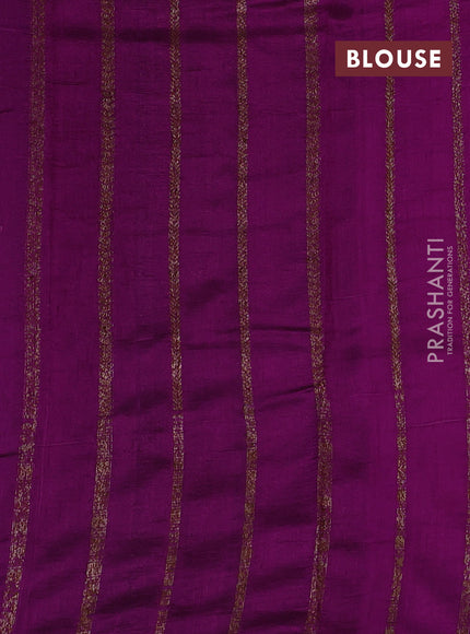 Violet & Purple Banarasi Raw Silk Saree