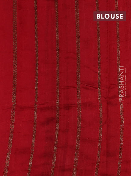 Pink & Red Banarasi Raw Silk Saree