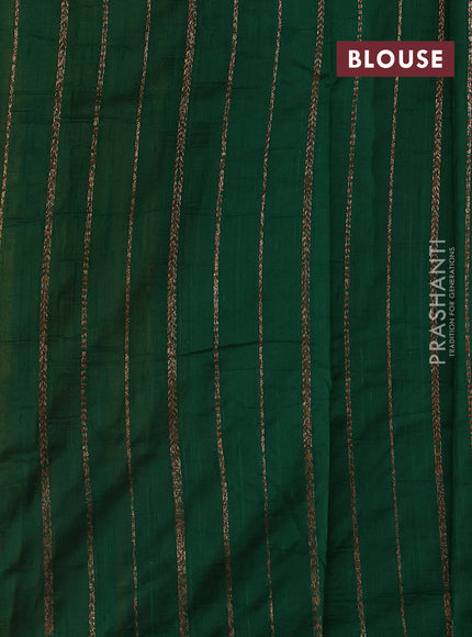 Yellow & Green Banarasi Raw Silk Saree - Buttas