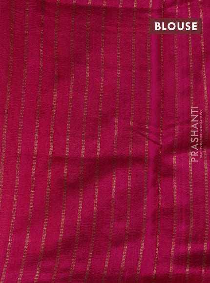 Rust & Pink Banarasi Raw Silk Saree - Buttas