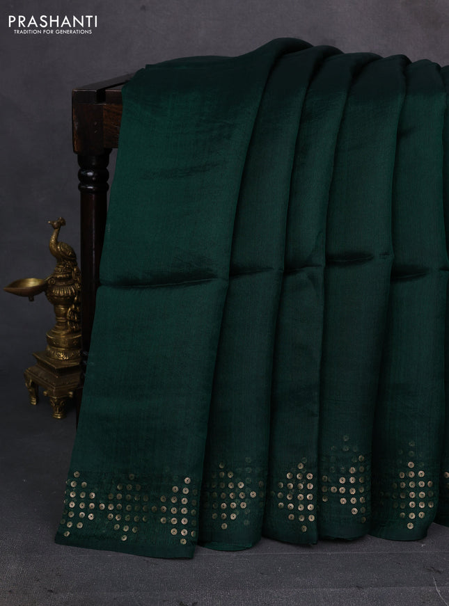 Green Matka Tussar Silk Saree