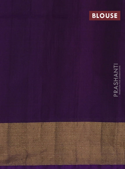 Pink & Purple Ikat Silk Cotton Saree