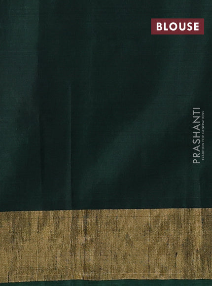 Violet & Green Ikat Silk Cotton Saree