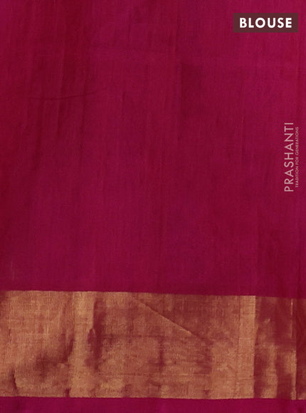 Violet & Pink Ikat Silk Cotton Saree