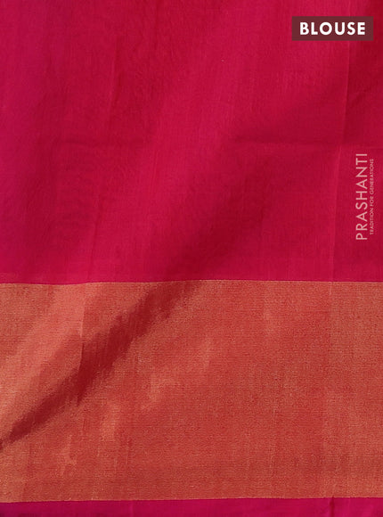 Violet & Pink Ikat Silk Cotton Saree