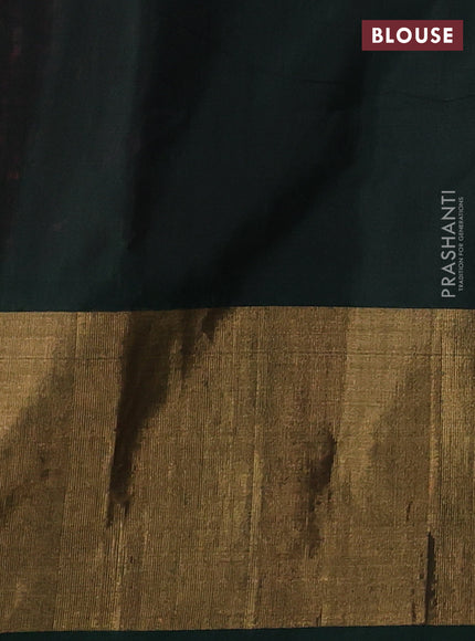 Pink & Green Ikat Silk Cotton Saree