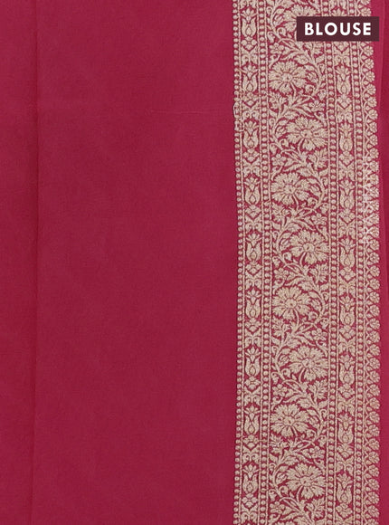 Pink & Orange Ombre Banarasi Georgette Saree
