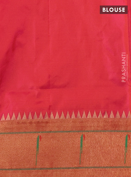 Pink Pure Paithani Silk Saree