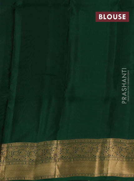 Grey & Green Kanchipuram Silk - Buttas