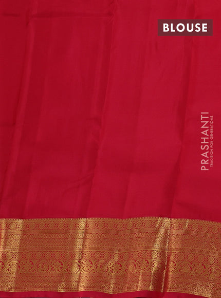 Pink & Red Kanchipuram Silk - Buttas