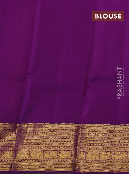 Mauve Pink & Purple Kanchipuram Silk - Buttas