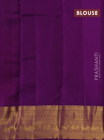 Pink & Purple Kanchipuram Silk - Buttas