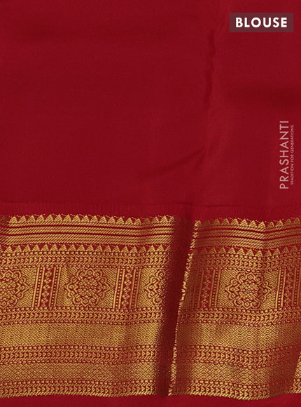 Blue & Red Kanchipuram Silk - Weaves