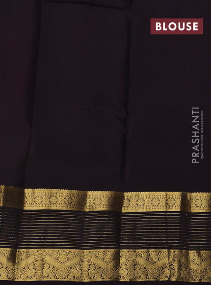 Maroon & Jamun Kanchipuram Silk - Buttas