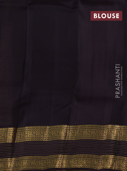 Pastel Peach & Wine Kanchipuram Silk - Buttas