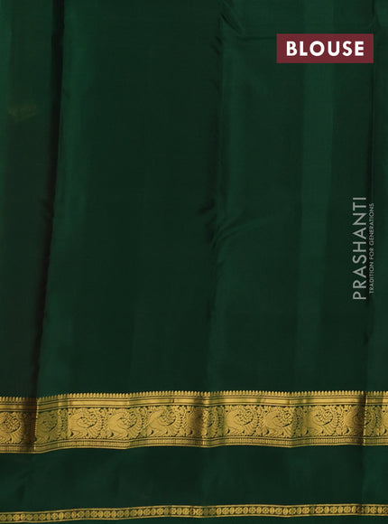 Maroon & Green Kanchipuram Silk - Buttas