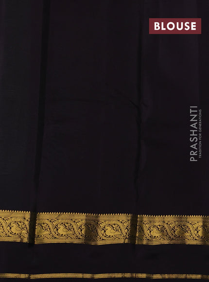 Pastel Green & Jamun Kanchipuram Silk - Buttas