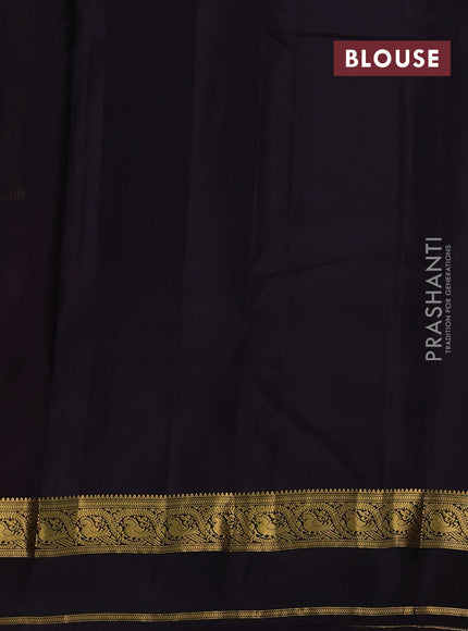 Maroon & Jamun Kanchipuram Silk - Buttas