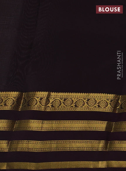 Pista Green & Wine Kanchipuram Silk - Weaves