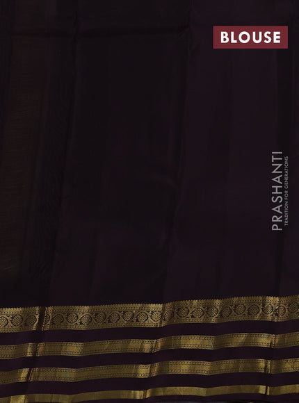 Pista Green & Wine Kanchipuram Silk - Weaves