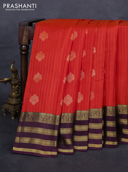 Red & Wine Kanchipuram Silk - Weaves