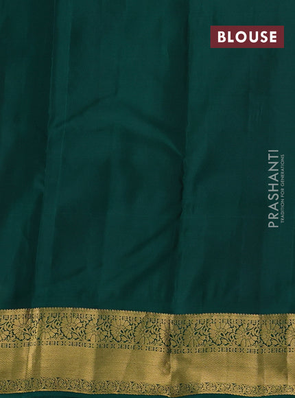 Maroon & Green Kanchipuram Silk - Buttas