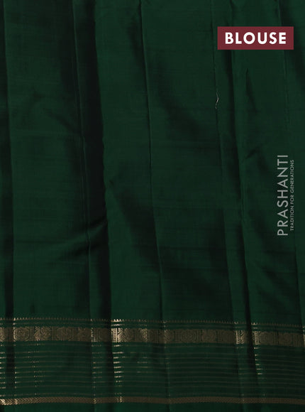 Green Kanchipuram Silk - Checks