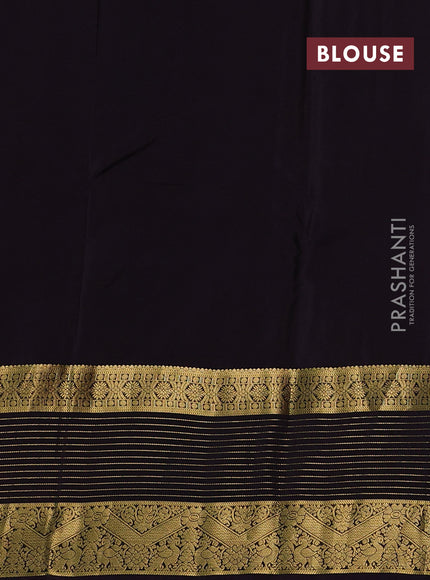 Maroon & Coffee Brown Kanchipuram Silk - Buttas