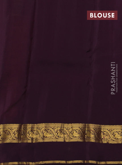 Rust & Wine Kanchipuram Silk - Buttas