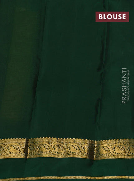 Mehendi Green & Green Kanchipuram Silk - Buttas