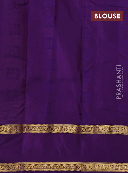 Mauve Pink & Purple Kanchipuram Silk - Weaves