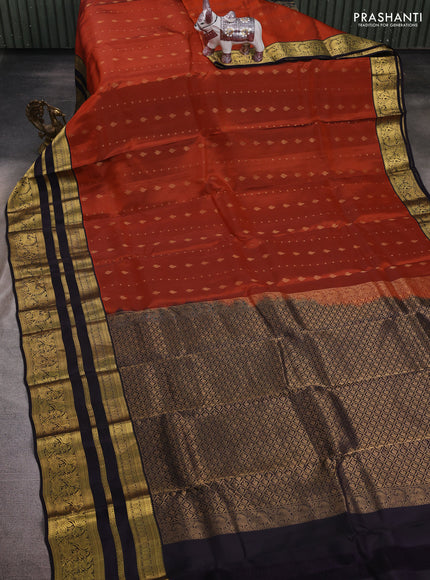 Rust & Jamun Kanchipuram Silk - Weaves