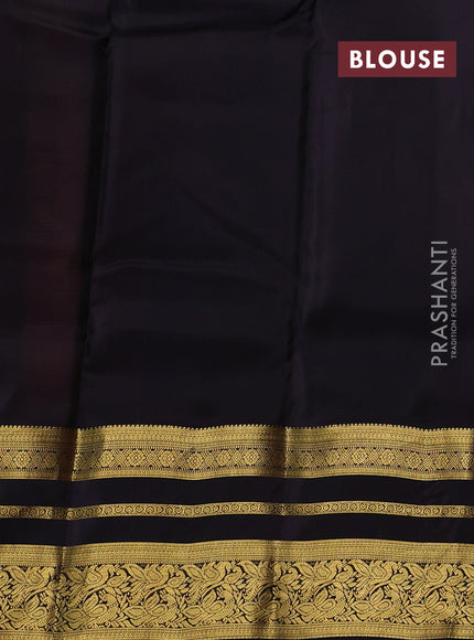 Rust & Jamun Kanchipuram Silk - Weaves