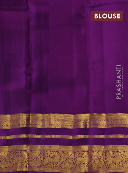 Pastel Pink & Purple Kanchipuram Silk - Weaves